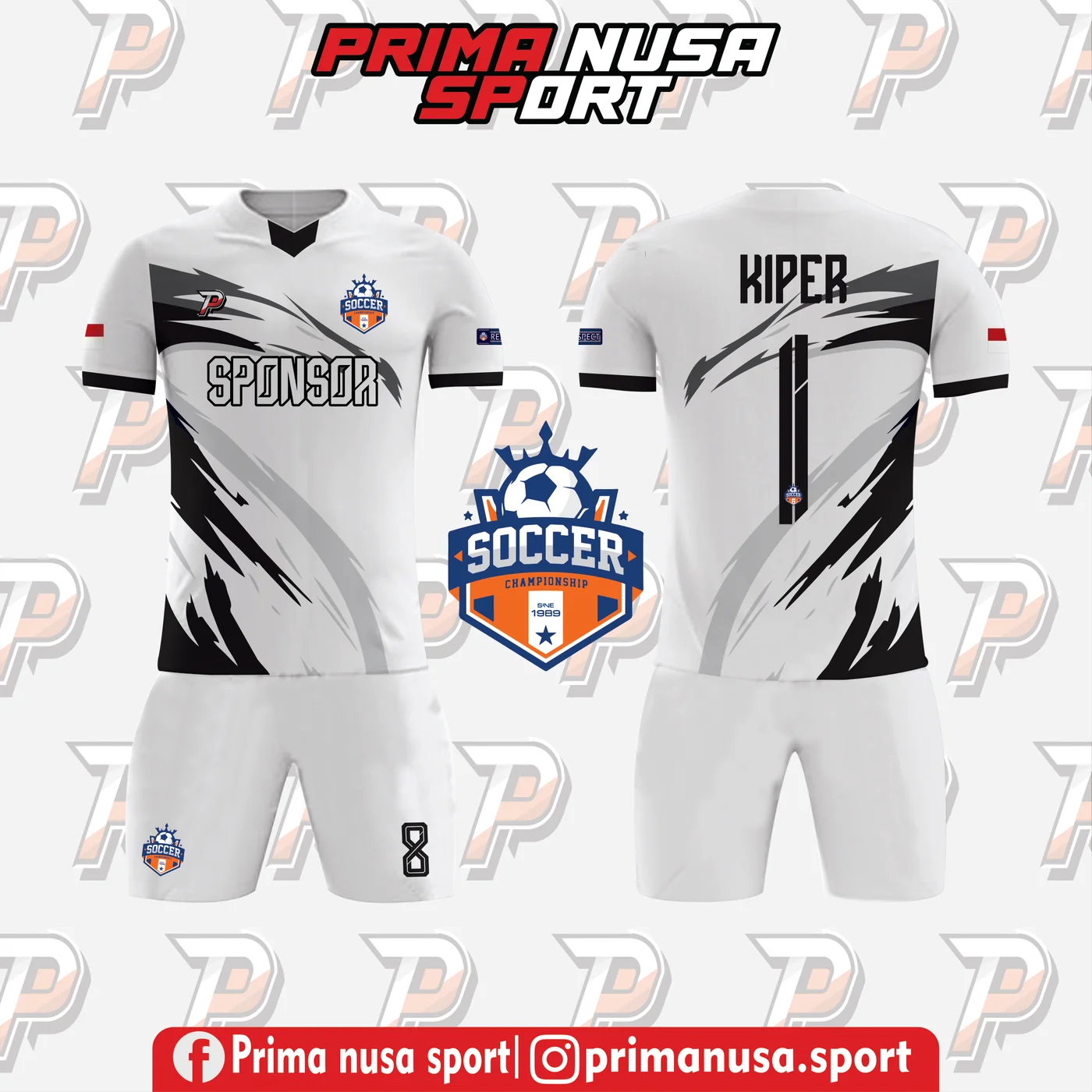 Jersey Kiper D-60 Monochrome Prima Nusa Sport